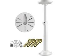 BeElion Aluminum Alloy Telescopic Adjustable Dome Camera Mount (11.8-23.6"), I-Shaped Universal Wall & Ceiling Bracket for CCTV/IP Security Cameras (w/Junction Box)
