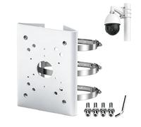 BeElion Mechanical Pole Mount Bracket for PTZ Dome CCTV Cameras - Non-Electronic Wall/Loop Mount for Security Surveillance Systems