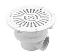 Beelooom 1 Piece Pool Backwater Civil Construction Pool Main Drainer Swimming Pool Floor Drain White