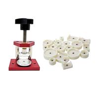 Beelooom Pack of 20 Watch Back Fitting Dies Round and Rectangular & Micropress Watch Case Micropress Medium