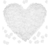 BEELUKY 4000 Pcs White Rose Petals Rose Petals for Bedroom Fake Rose Petals Artificial Rose Petals No-Taste Emulation Silk Rose Petals for Wedding Valentines Decorations Anniversary Bedroom Birthday