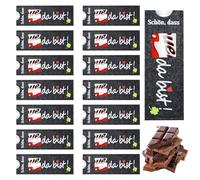 BEELUKY Pack of 15 Felt Gift Felt Case for Chocolate without Chocolate "Schön, dass du da bist" Case Felt Chocolate Bar Gift Box Chocolate Packaging Gift for Wedding Birthday
