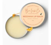 BeeLushCo Lip Balm, Essential Oil Lipbalm, 100% Natural Beeswax, Shea Butter, Almond Oil, Organic, Plastic Free, Moisturising & Reviving, Cold Sore Prevention, 15g, Handmade in the UK (15g, Orange)