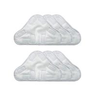 BEELY 6 Pack Microfiber Steam Mop Pads Floor Washable Replacement Pads for Steam Floor Mop H20 X5 Cleaning Pads