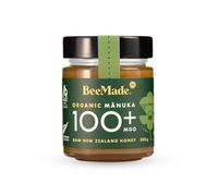 BeeMade - Organic Manuka Honey MGO 100+ 250g | New Zealand Raw Honey | 100% Pure Honey | New Zealand Manuka Organic Honey with Methylglyoxal