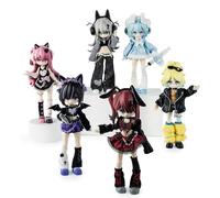 BEEMAI 10,000 Times Escape Plan Series, 1 Set, Box of 6, Height Approx. 7.5 - 7.9 inches (19 - 20 cm), PVC & ABS, BJD Joint Action Figure, Painted, Present (Full Set)