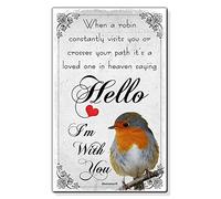 Beenanas Robin Sympathy Loved One In Heaven Small Wallet Card Keepsake