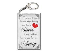 Beenanas Sister Aunty The Only Thing Small Plastic Keyring Keychain Bag Charm