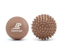 Beenax Lacrosse & Hard Spiky Massage Ball Set - Trigger Point, Myofascial Release, Plantar Fasciitis, Deep Tissue, Muscle Relief, Yoga, Pilates, Physio, Rehab - Relieve Stress and Relax Tight Muscle