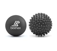 Beenax Lacrosse & Hard Spiky Massage Ball Set - Trigger Point, Myofascial Release, Plantar Fasciitis, Deep Tissue, Muscle Relief, Yoga, Pilates, Physio, Rehab - Relieve Stress and Relax Tight Muscle