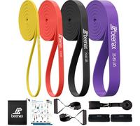 Beenax Resistance Bands Pull Up Assist Bands Set - Thick, Heavy Different Levels Workout Exercise Bands for CrossFit, Powerlifting, Muscle and Strength Training, Stretching, Mobility, Yoga - Men Women