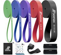Beenax Resistance Bands Pull Up Set, 5 Levels Exercise Bands Men Women for Calisthenics, Powerlifting, Bodyweight Training, Stretching, Mobility, Yoga, Pull Up Assistance Bands with Door Anchor