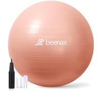 Beenax Thick Strong Exercise Pregnancy Ball 55cm 65cm 75cm, Anti-Burst Gym Swiss Ball with Pump Included for Yoga, Fitness, Labour, Pilates, Stability, Balance