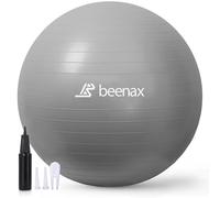 Beenax Thick Strong Exercise Pregnancy Ball 55cm 65cm 75cm, Anti-Burst Gym Swiss Ball with Pump Included for Yoga, Fitness, Labour, Pilates, Stability, Balance