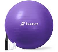 Beenax Thick Strong Exercise Pregnancy Ball 55cm 65cm 75cm, Anti-Burst Gym Swiss Ball with Pump Included for Yoga, Fitness, Labour, Pilates, Stability, Balance