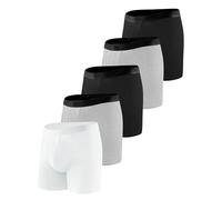 BEENIUBEE 5 PackMens Incontinence Pants, Washable Incontinence Mens Boxers Shorts with 150ML Absorbent Pads, Cotton Reusable Leakproof Underwear Trunks,Odor Control(Multicolor02,XXL)