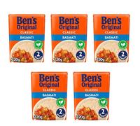 Been's Original Classic Basmati Rice 220g - Fluffy Microwaveable Rice That's Perfect In 2 Minutes - Flavours And Preservatives - Pack of 5 x 220g