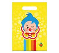 BeenSmile, 6 RECTANGULAR PLIM PLIM CLOWN BAG, Children's Birthday Party Bag, Children's Gift Bags, Treat Bags, Candy Bags