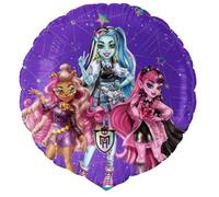 BeenSmile, Monster High Balloons, Foil balloons for Helium, Birthday Decoration for Girls and Boys, Suitable for Helium or Air, Resistant Material, 46cm, 1 Unit