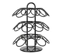 BEEOFICEPENG Coffee Pod Holder Spins 360-Degrees Coffee Pod Holder Compatible for K Cups (27 Pods), Black