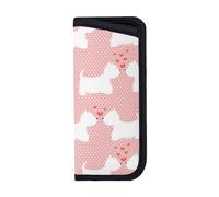 BEEOFICEPENG Glasses Case,Anti-Scratch Spectacles Sleeve Portable Eyewear Case Sunglasses Case,Westie Dogs Pattern