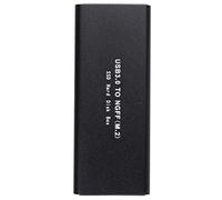 BEEOFICEPENG M.2 Ssd to USB 3.0 External Ssd Reader Converter Adapter Housing with Uasp, Support Ngff M.2 2280 2260 2242 2230 Ssd with Key B/Key B+M, Black