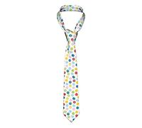 BEEOFICEPENG Mens Ties Scribble Dots Men's Neckties Business Neckties Suit Tie Soft Wedding Gentleman Formal Tie