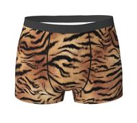 BEEOFICEPENG Tiger Print,Boxer Briefs,Mens Underpants Boxer Shorts Leg Boxer Briefs Funny Novelty Underwear,M