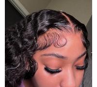 BEEOS Deep Wave 13x4 SKINLIKE Real HD Lace Frontal Only, Pre-Plucked Human Hair Frontal Bleached Knots HD Lace Frontals 20 Inch