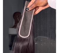 BEEOS Deep Wave 2x6 SKINLIKE Real HD Lace Closure, Pre-Plucked Bleached Knots Human Hair Closure Invisible Lace Closures 20 Inch