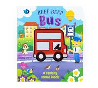 Beep Beep Bus | Squishy Sound Book | Interactive City Board Book for Toddlers 3 Years+ | Press Buttons for Bus Sounds & Fun