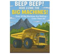 Beep Beep! Here Come the Big Machines!: Over 40 Big Machines Are Waiting - Color Them All! (Color Quest for Kids)