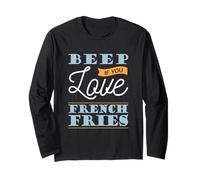 Beep If You Love It Statement Fun Slogan Image Long Sleeve T-Shirt