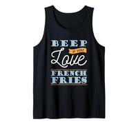 Beep If You Love It Statement Fun Slogan Image Tank Top
