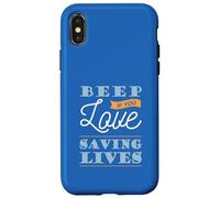 Beep If You Love Saving Lives Cool Job Career Case for iPhone X/XS