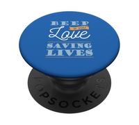 Beep If You Love Saving Lives Cool Job Career PopSockets Adhesive PopGrip