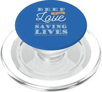 Beep If You Love Saving Lives Cool Job Career PopSockets PopGrip for MagSafe