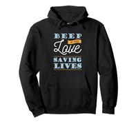 Beep If You Love Saving Lives Cool Job Career Pullover Hoodie