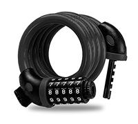 BEEPER ME129 Anti-Theft Device Bicycle Scooter, Black, 125cm ME129-12