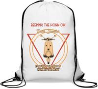 Beeping The Horn On Dads Scooter Is A Fond Childhood Memory For Many Gym Sack Casual Drawstring Bag White