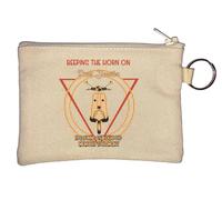 Beeping The Horn On Dads Scooter is A Fond Childhood Memory for Many Key Chain Coin Purse Beige