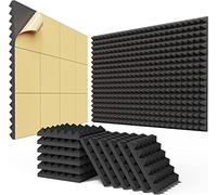 BEEQUIET 8 Pack Bass Traps 7" X 7" X 12" Fast Expand Acoustic Foam Corner, High Density Bass Trap Studio Foam, Corner Bass Traps Sound Absorbing， Bass Traps Acoustic Foam Corner, Eliminates Echoes