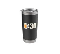 Beer:30 What Time It? Beer Thirty TIME to Drink Funny Meme Stainless Steel Insulated Tumbler
