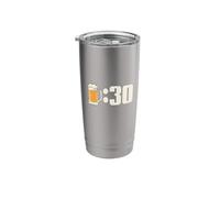 Beer:30 What Time It? Beer Thirty TIME to Drink Funny Meme Stainless Steel Insulated Tumbler