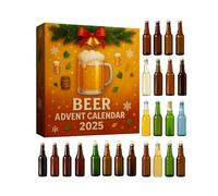 Beer Advent Calendar 2025 Adults, 24 Days Christmas Countdown Calendar with 24 Bottle Xmas Tree Ornaments, Alcohol Advent Calendar 2025 Men, Ideal Christmas Gifts for Beer Lovers