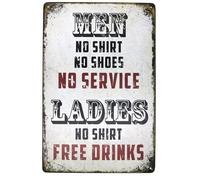 Beer Alcohol Free Drinks Funny Tin Sign Bar Pub Diner Cafe Wall Decor Home Decor Art Poster Retro Vintage