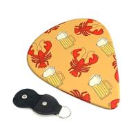 Beer And Crawfish Pattern Guitar Pickfor Pickups For Acoustic Electric Guitar Bass Ukulele