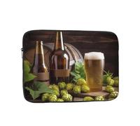 Beer and Hop Cones Laptop Case 12 inch, TSA Laptop Sleeve Shockproof Protective Notebook Case Water Resistant Computer Carrying Cover Briefcase Handbags Men Women Computer Bag