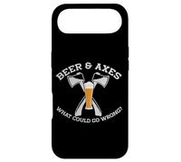BEER & AXES What Could Go Wrong? Funny Axe Throwing Meme Case for iPhone Air