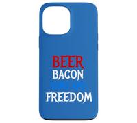 Beer Bacon Guns And Freedom Novelty Tee Humor Case for iPhone 13 Pro Max